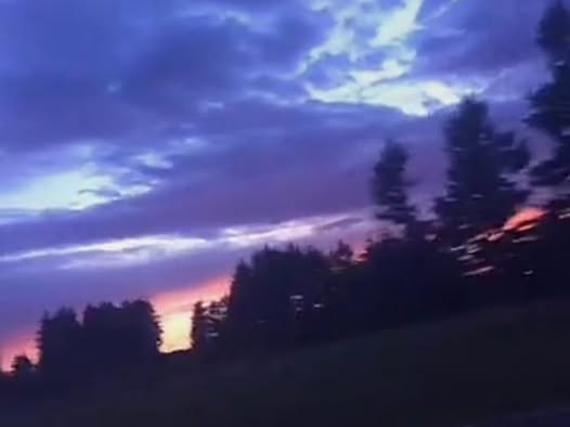 Picture of a purple and orange sunset